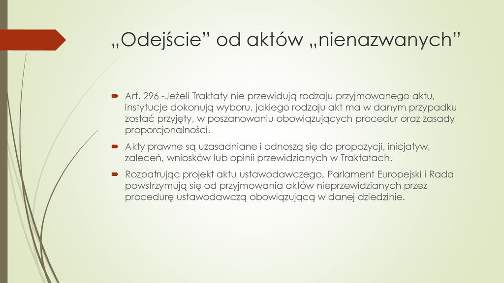 Źródła prawa i zasady stosowania prawa UE ppt pobierz